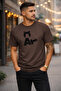Cat Printed Cotton Relaxed Fit Round Neck Unisex T-Shirt