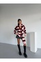 Striped Cardigan Scarf Combination Soft Knitwear - 3