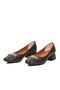 Black Lightweight Women's Low Heel Shoes Pc-55128 Z - 4