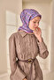 Lorena - Silkhome Aura Viscose Blended Cotton Texture 90X90Cm Scarf – 4 Seasons Use - 140006-14 - 6