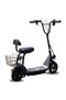 Mini Harley Electric Scooter - 48V Lithium Battery, Foldable Commuter Design with Rear Cargo Basket - 2