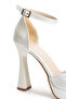 Women's Pointed Toe Platform Heeled Evening Dress Shoes - 7