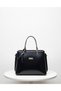 Leather Scarf Detailed Women's Hand and Shoulder Bag Black