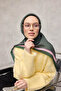 Lorena - Silkhome Aura Viscose Blended Cotton Texture 90X90Cm Scarf – 4 Seasons Use - 140007-07 - 3