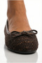 Brown Tweed Fabric Mary Jane Ballet Flats with Stylish Bow Detail Orthopedic Sole Casual Shoes - 4