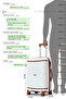 Hard Shell Unbreakable Expandable PP 24 Inch (20-25kg) Luggage, Lightweight, Secured Lock Suitcase - 9