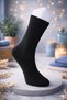 12 Pairs of Women's Black Seamless Premium Socks, Anti-Sweat, Cotton Socks - Seasonal - 2
