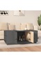 Coffee table, gray, 100x50x41 cm, solid pine wood - 3