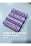 21700 Flat-Top Rechargeable Li-ion Battery 3.7V 4000mAh (4 Pack) - 5