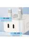 2-Pack 20W USB-C PD Fast Wall Charger | Dual Port Travel Power Adapter with British Plug | Compatib - 4