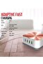 50W Fast Charging Desktop USB Charger – 8-Port USB Charging Station with QC3.0 Fast Charge, Intelli - 4