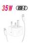 Original 35W USB-C Power Adapter For iPhone 14 13 12 11 Pro Max 14 Plus XS XR XS Max iPad Pro Macbo