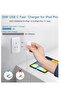 USB C charger and plug for ipad Pro, 20W Wall Fast Charger with 6.6FT USB C Fast Charging Cable Com - 2