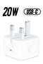 20W Power Adapter for phones Plug PD Power Adapter Wall Plug Compatible with iPhone 14 13, 13pro 12