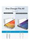 20W Charger Type-C EU White – Fast Charging for Smartphones Tablets & More – Compact & Efficient US - 3