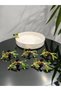 6-Piece Accessory Glass and Porcelain Holder, Compatible with All Serving Presentation Dishes, Bowl and Plate Accessories, Luxury