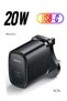 YC76 PD 20W USB Type-C Fast Charger – Single Port Quick Charging Adapter for iPhone, Samsung, Andro