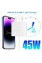 For Samsung 45w Fast Charger Type C Samsung Super Fast Charger 45W with 5FT USB-C Cable*2pcs, Andro - 2