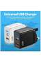 65W GaN USB-C Power Adapter | Dual Type-A & Type-C Wall Charger Compatible with Steam Deck, iPhone, - 3