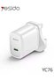 YC76 PD 20W USB Type-C Single Port Quick Charger - Fast Charging Adapter for iPhone, Samsung, Andro - 2