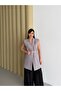 85 cm Long Vest Oversized Gold Buckle Belted Shoulder Pad Piece Elegant Oversized Vest - 3
