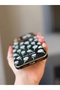 Iphone 11 black case with daisy pattern and shiny gold detail - 4