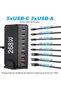 268W Multi-Port USB C Fast Charger with 8-Port Charging Station – GaN Wall Charger Adapter with USB - 2
