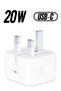 20W Foldable Fast Charging Wall Adapter Compatible with Apple iPhone 12 Pro Max/11 Pro Max/SE, iPad