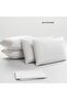 Striped Cotton Satin White 2-Piece Pillowcase Luxury Hotel Type - 5
