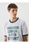 Nevavm Oval Collar Printed Combed Cotton Men's T-Shirt