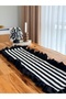 Lune X Stripe Linen Heryeri Ruffled Runner 50X150Cm - 5