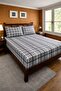 Ranforce Plaid Patterned Fabric Elastic Bed Sheet Set / Double Size 160X200