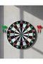Dart board for home and play areas, 12 inch with 4 dart arrows included