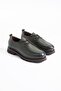 Resel stitched tied genuine leather women's shoes khaki leather - 2