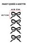 Bow Ribbon Sticker Car Rearview Mirror Sticker Motorcycle & Helmet Sticker Decal Set of 4 - 2