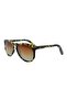 1C 7266 C92 Havana Brown Polarized Round Unisex Sunglasses - 7
