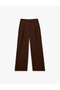 High Waist Pleated Palazzo Pants with Pocket Detail - 3