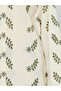 Women White Leaf Embroidered Kimono and Trousers Co-Ords - 3