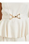 Women Belted Peplum Top and Wide Leg Trousers Co-Ords - 3