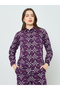 Purple Embroidered Shirt and Trousers Co-Ords - 2