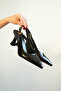 Lt111 Patent Leather Black Women's 7 cm Heeled Shoes - 3
