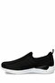 Women's Black-Grey Slip-On Comfortable Walking Shoes - Lightweight Sole Casual Sneaker - 4
