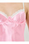 Women Pink Gingham Babydoll with Bra and Brief Set - 3