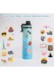 650ml Stainless Steel Water Bottle, Insulated Thermos Flask, Leakproof, Gym, Work, School (Aqua) - 4