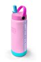 Pink Turquoise Patterned Steel Thermos with Folding Spout 650 ml 38356 - 2