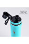 650ml Stainless Steel Water Bottle, Insulated Thermos Flask, Leakproof, Gym, Work, School (Turquize) - 5
