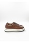 Men's Brown Casual Lace-Up Sneaker with Light Sole - 2