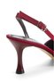 Burgundy Women's 7 cm Style Heeled Evening Dress Shoes - 3