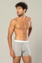 Men's Cotton Boxer Briefs with Waistband Stripes, Pack of 6, 1417 - 3