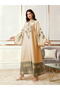 Women Floral Printed Embellished Tasselled Sleeve Jalabiya